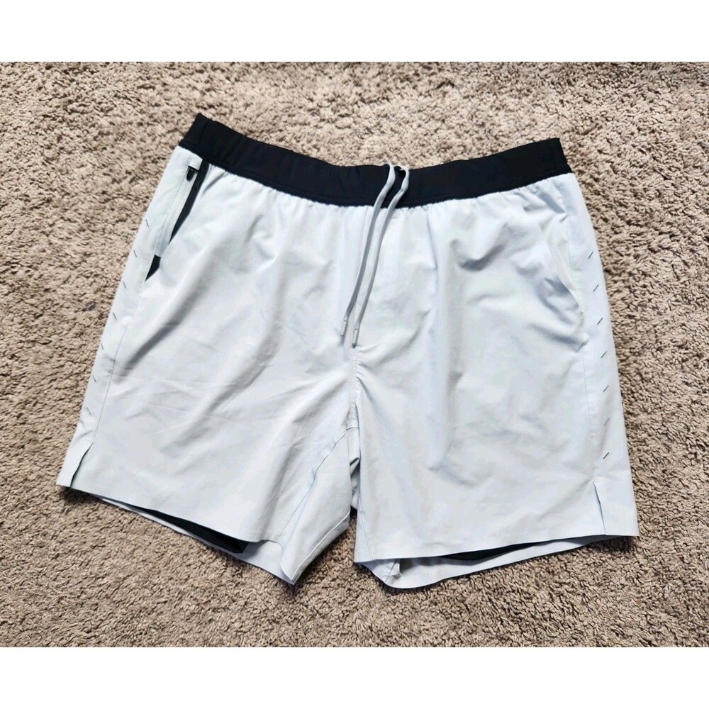 Ten Thousand Men’s XXL The Interval 7" Lined Active Training Shorts Light Gray